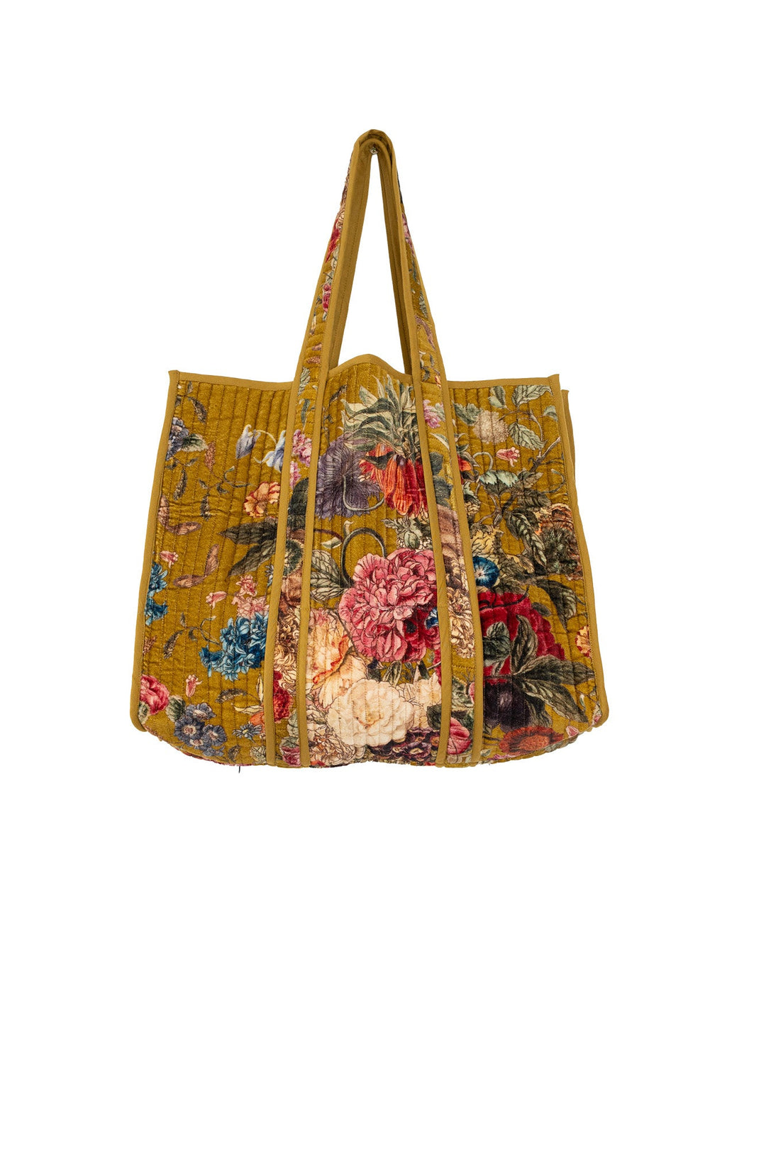 Primula Gold Large Velvet Tote Bag