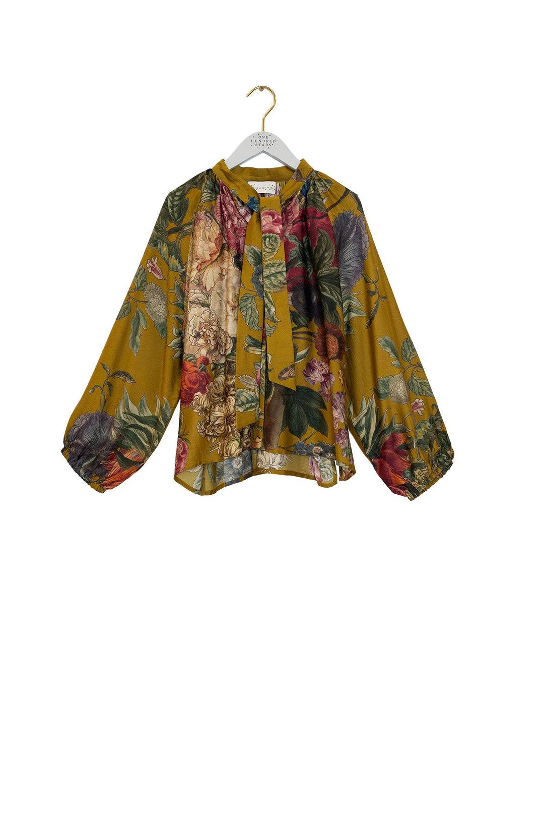 Primula Gold PussyBow Blouse