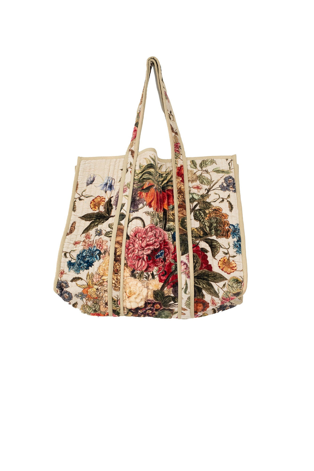 Primula Stone Large Velvet Tote Bag