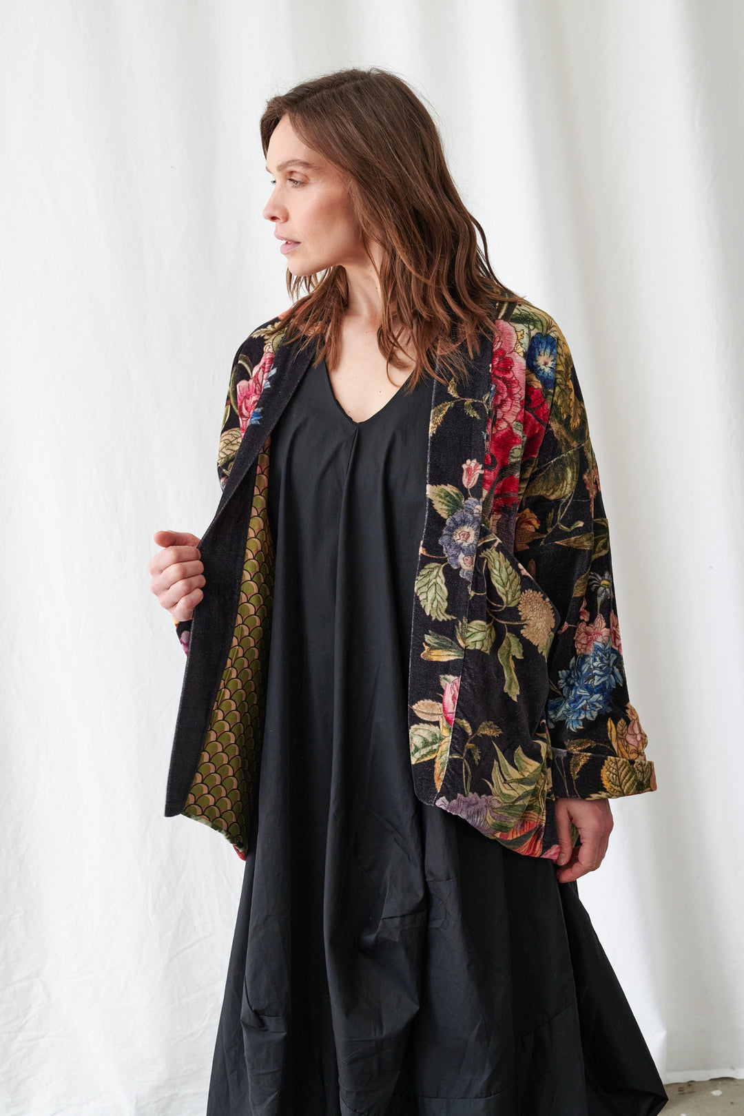 Primula Black Velvet Pocket Jacket