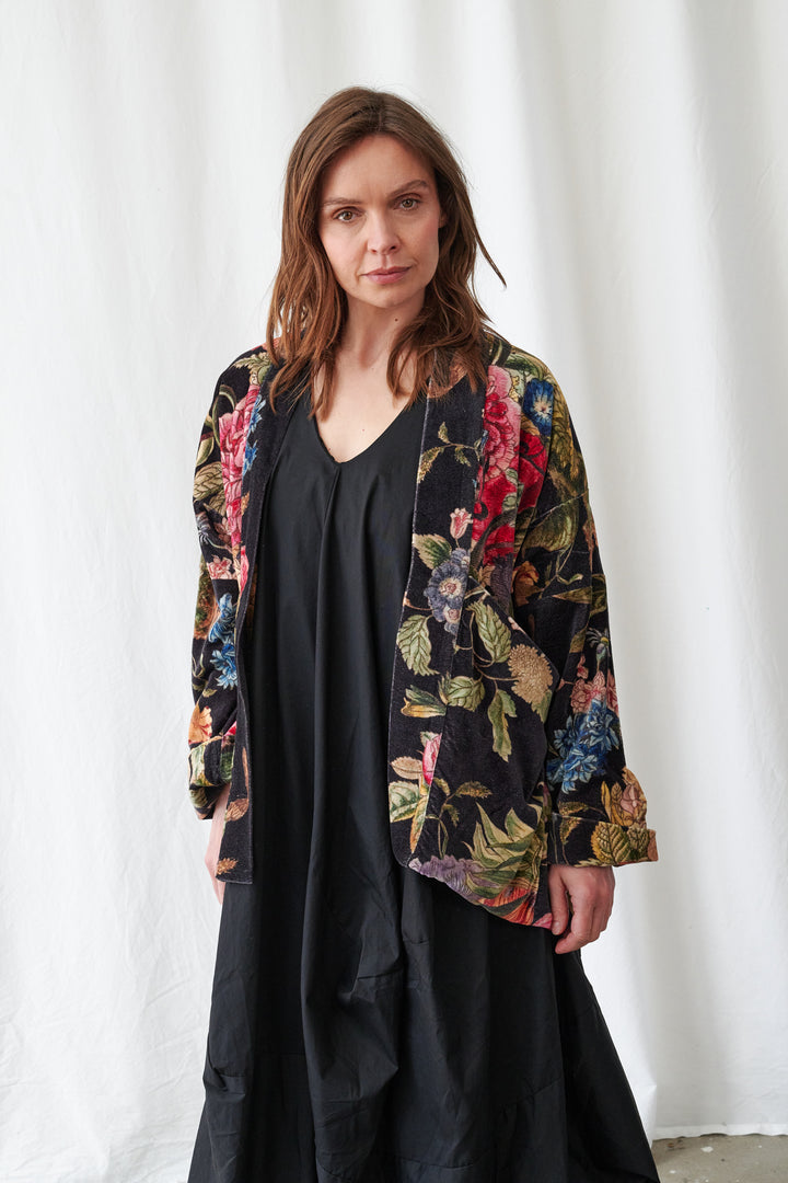 Primula Black Velvet Pocket Jacket