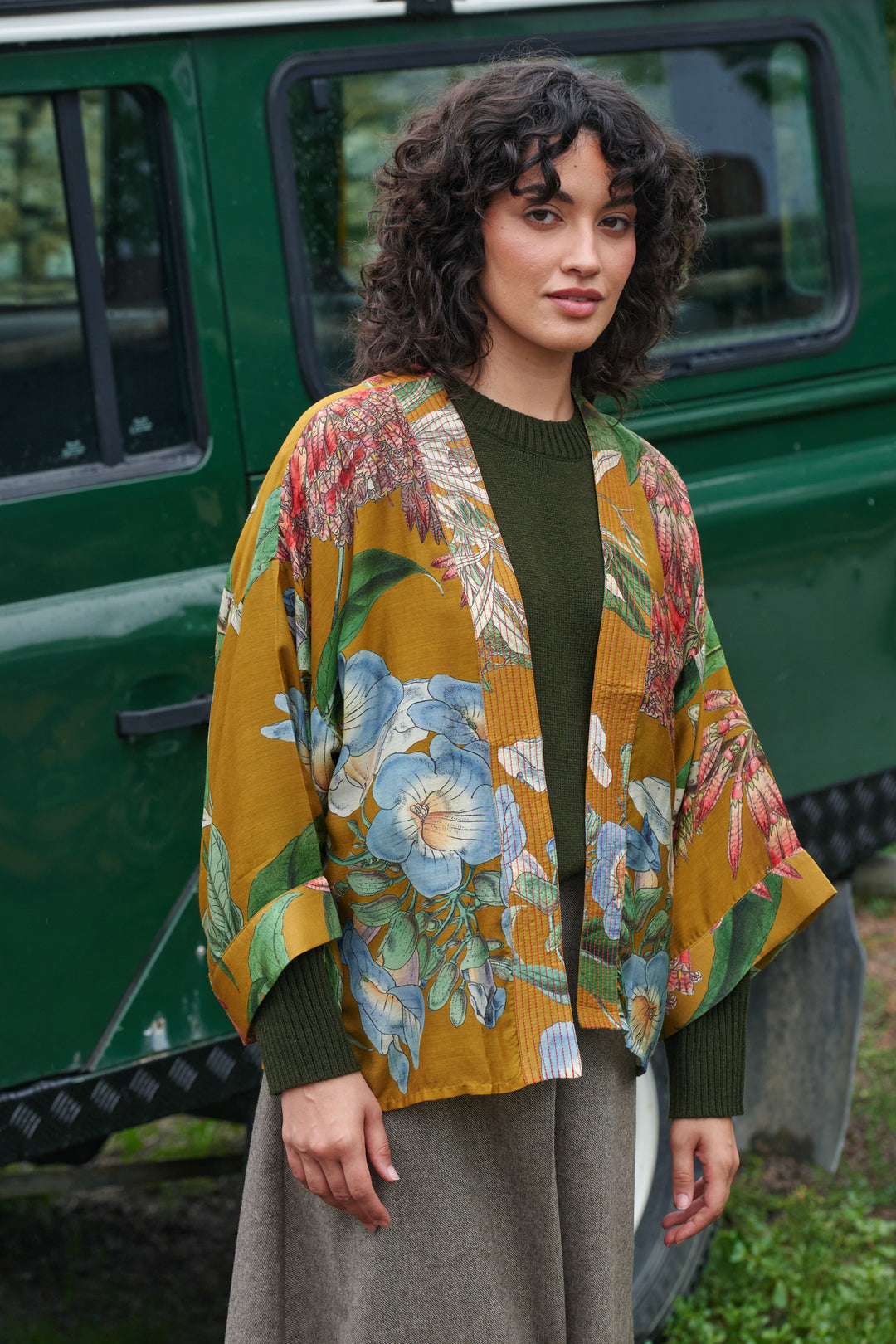 Rhodoleia Gold Kimono