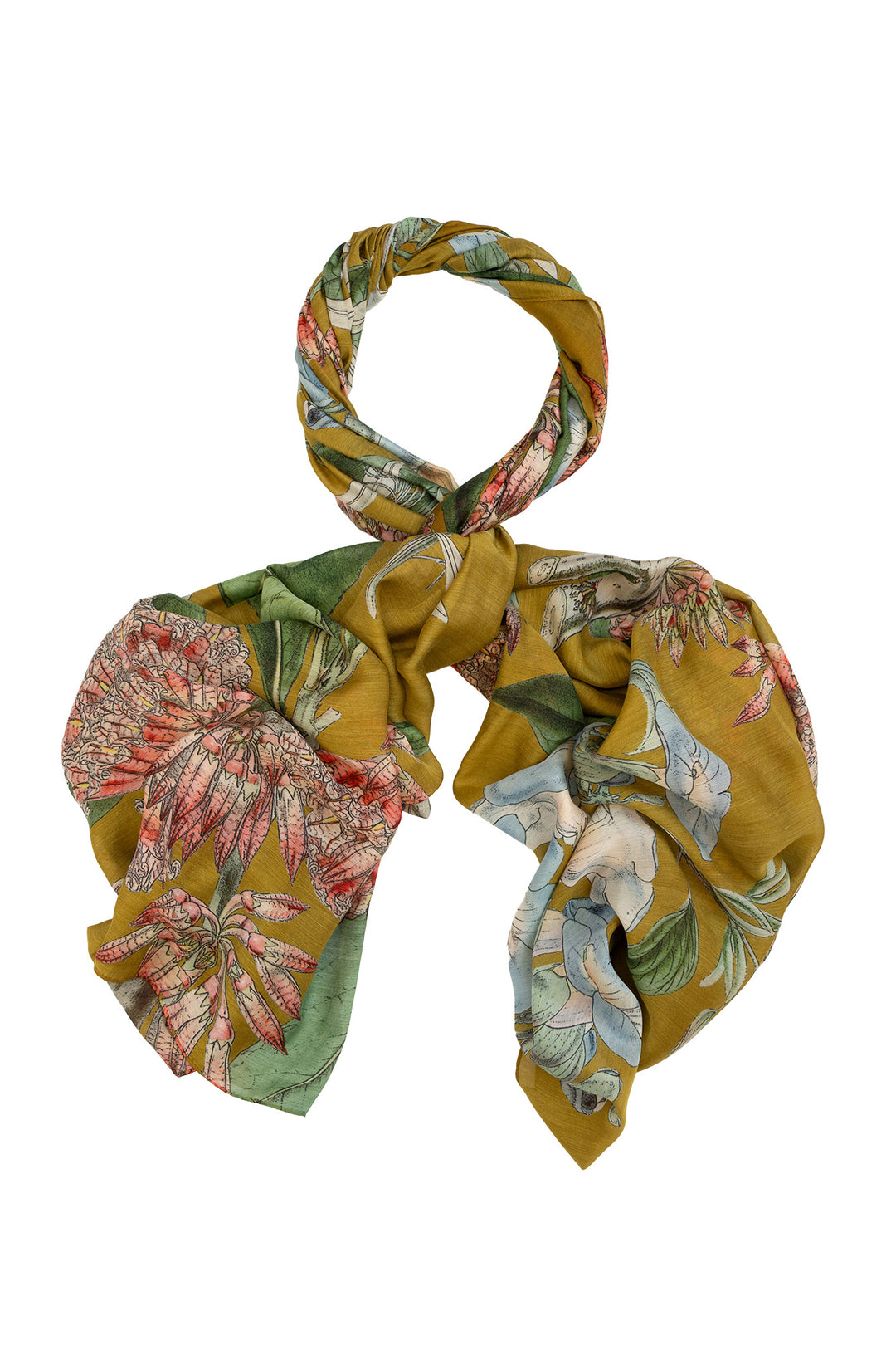 Rhodoleia Gold Scarf