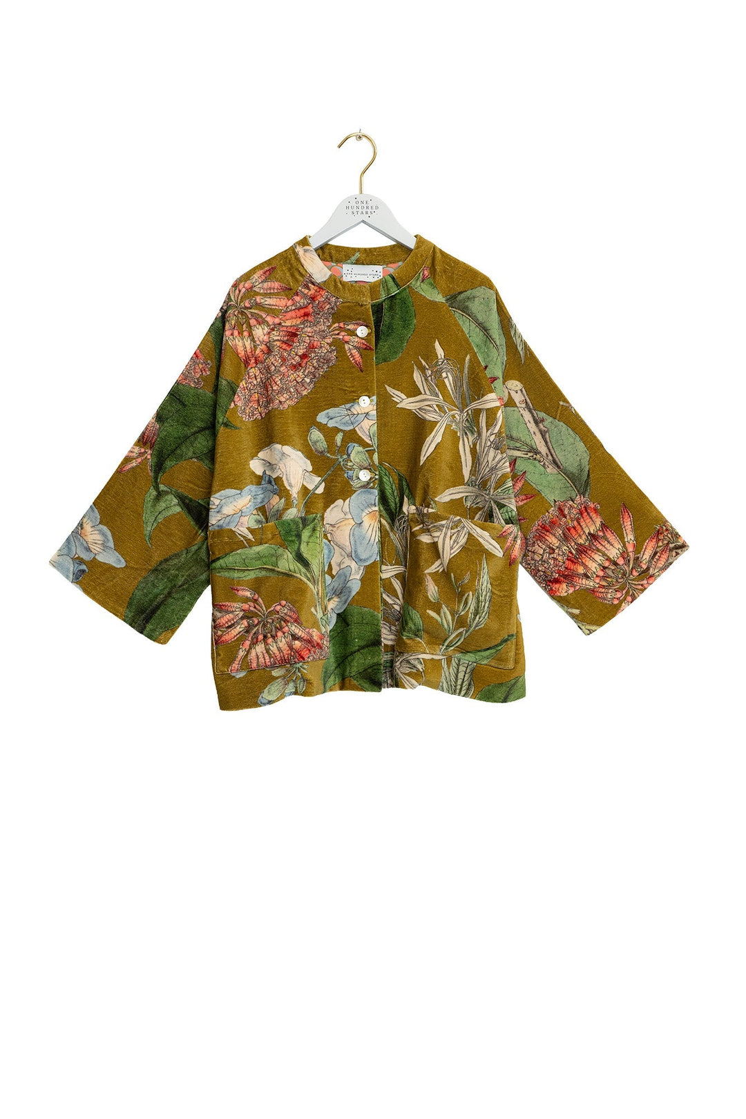 Rhodoleia Gold Velvet Jacket