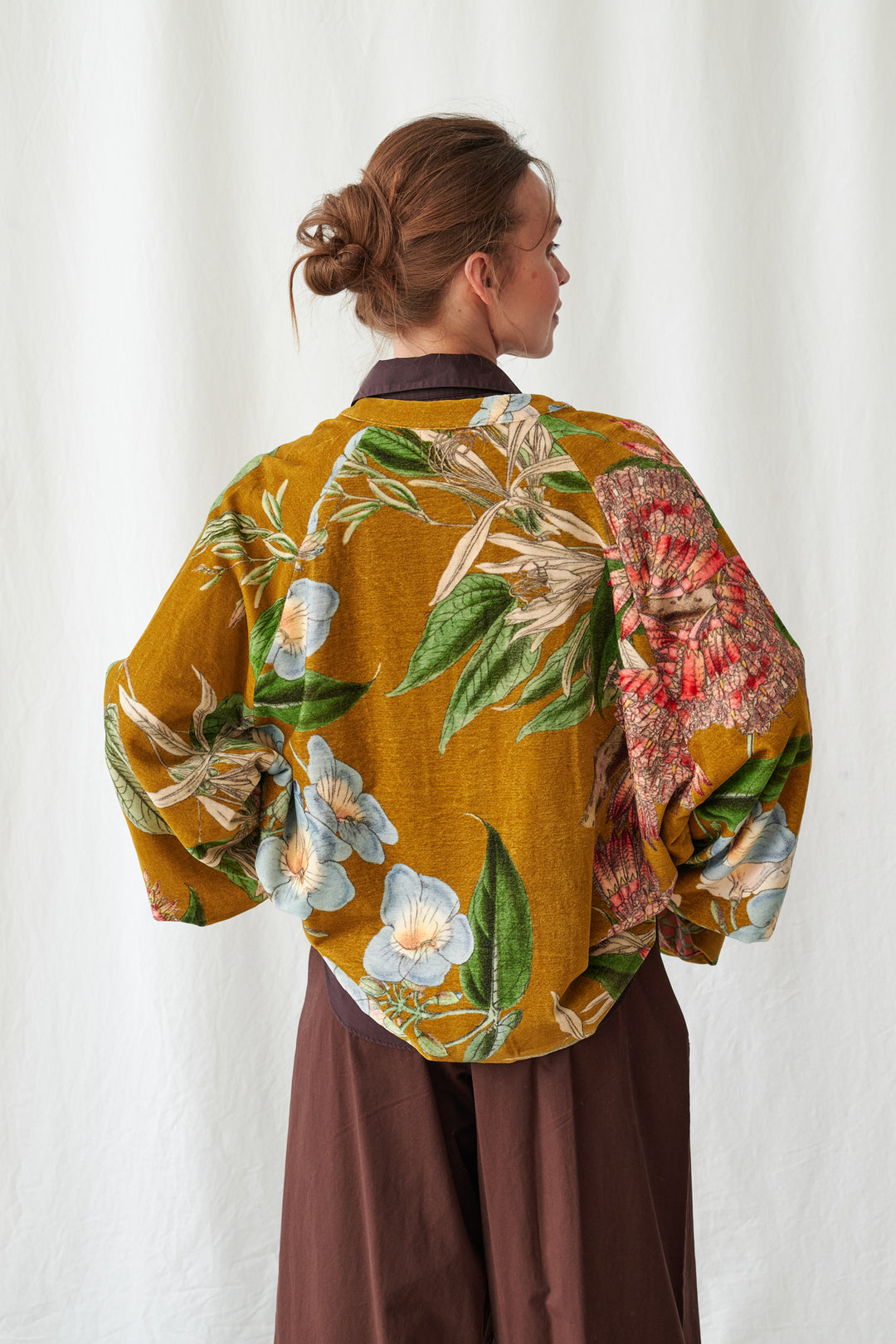 Rhodoleia Gold Velvet Jacket