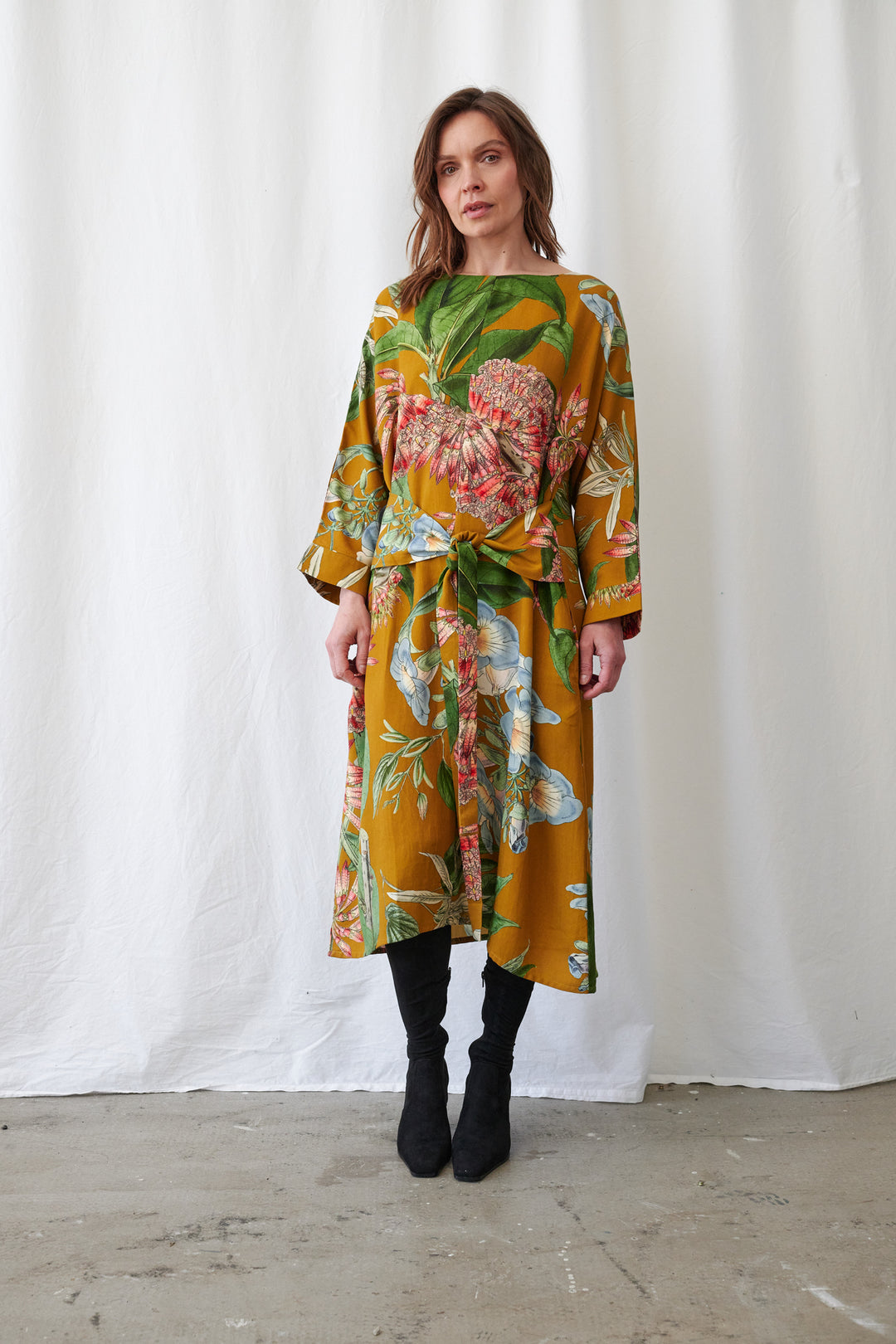 Rhodoleia Gold Kate Dress