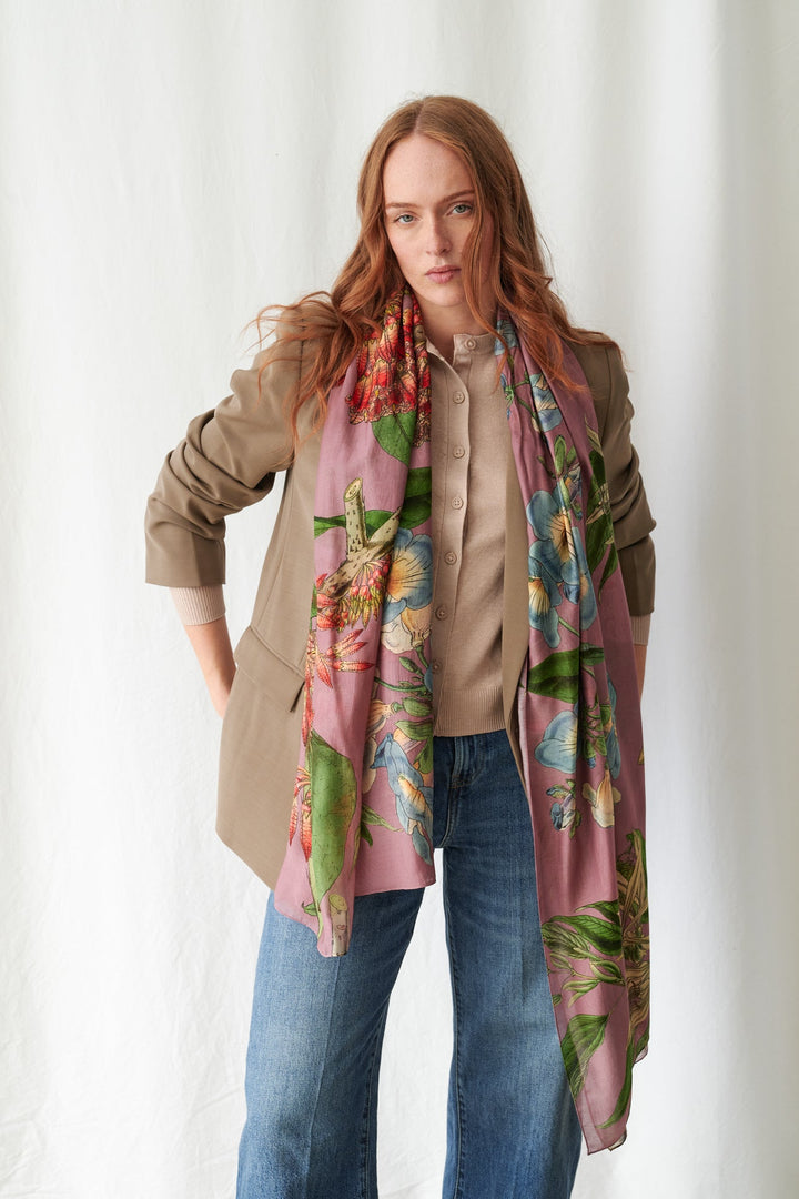 Rhodoleia Pink Scarf