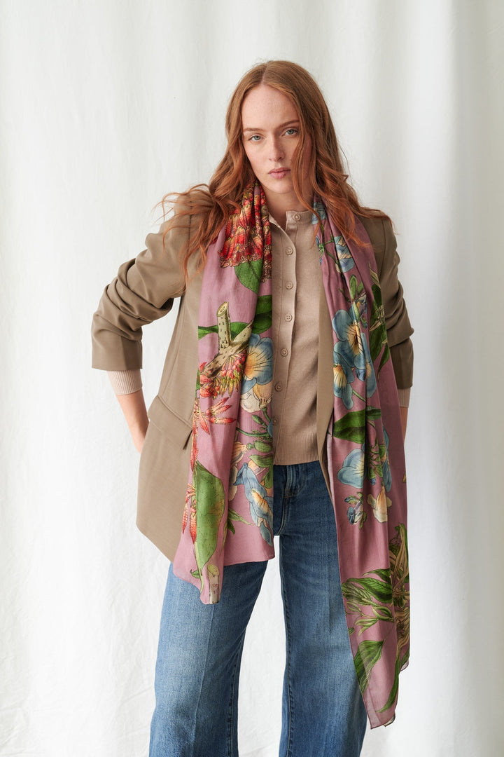 Rhodoleia Pink Scarf