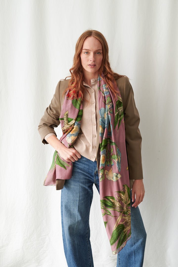 Rhodoleia Pink Scarf