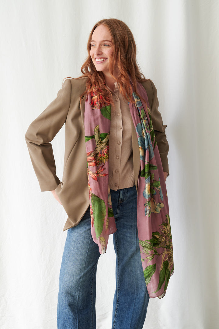 Rhodoleia Pink Scarf