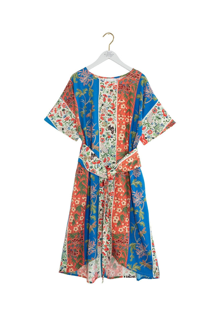 Ribbons Cobalt Obi Dress - One Hundred Stars