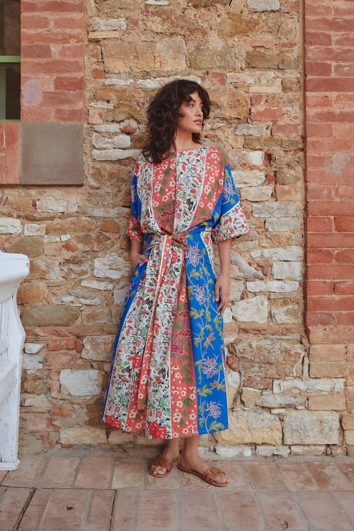 Ribbons Cobalt Obi Dress - One Hundred Stars