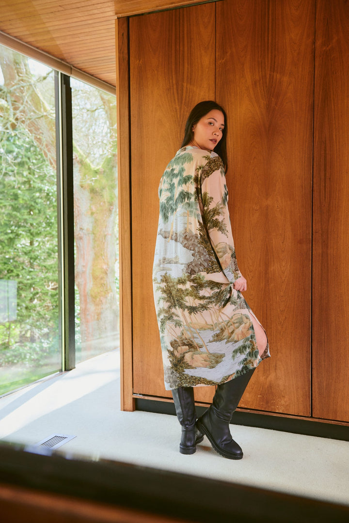 Rivers and Trees Natural Midi Dress