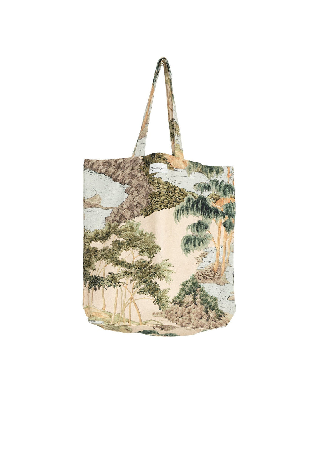 Rivers and Trees Natural Canvas Bag - One Hundred Stars