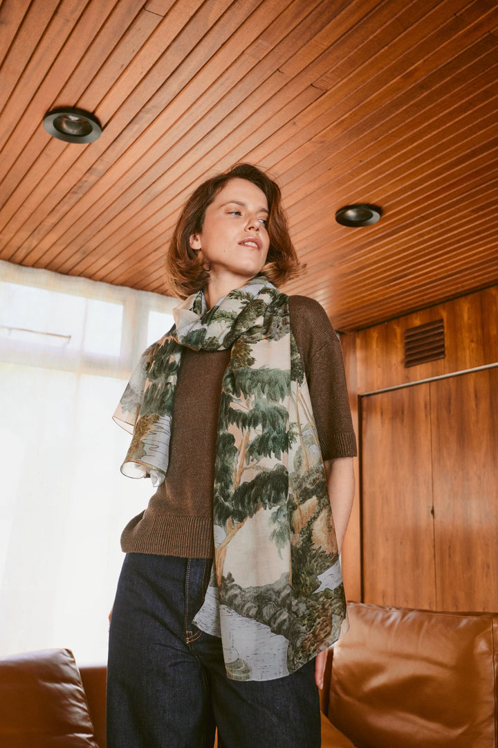 Rivers and Trees Natural Scarf