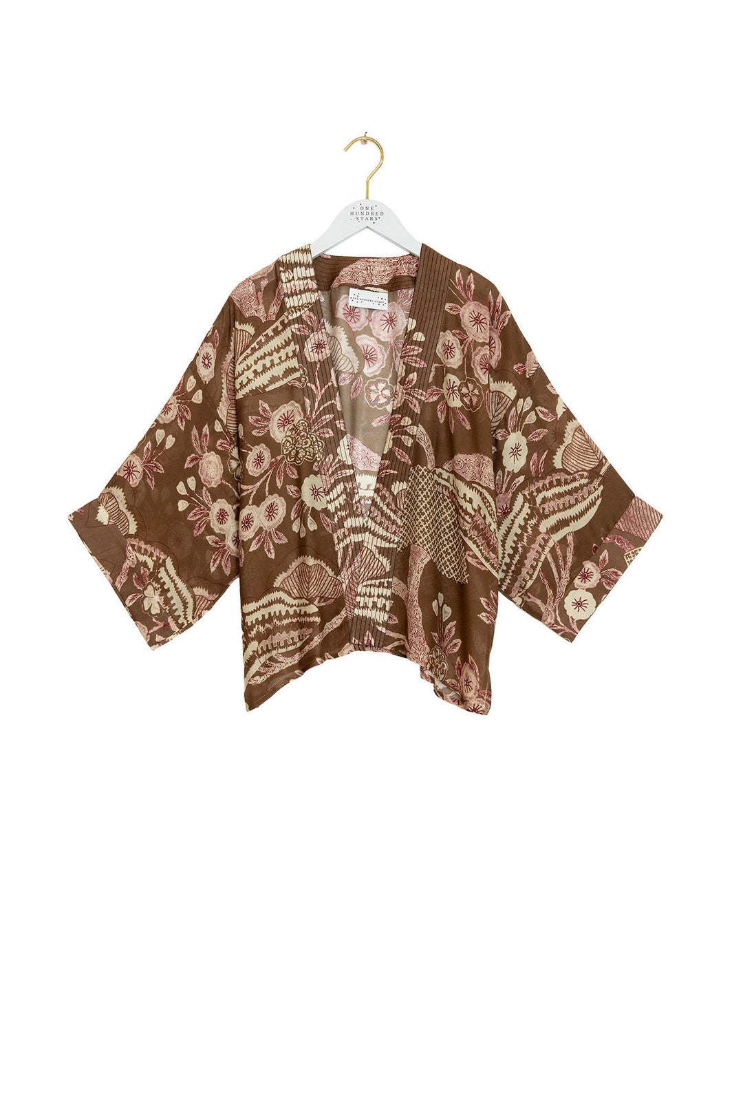 Rosa Brown Kimono