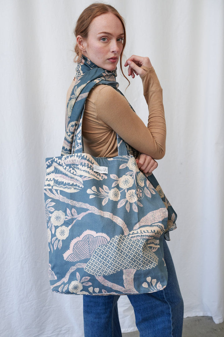 Rosa Blue Canvas Bag
