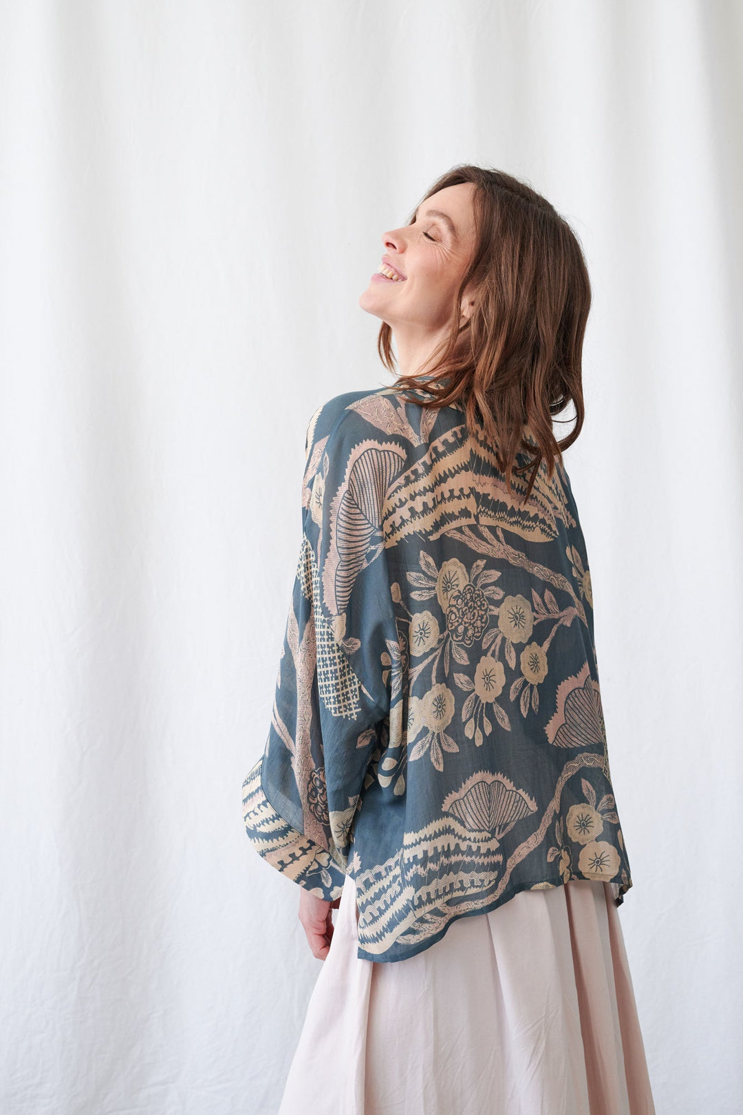 Rosa Blue Kimono