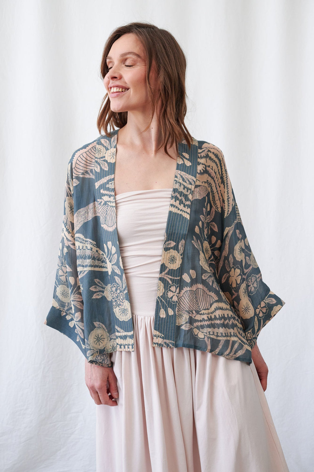Rosa Blue Kimono