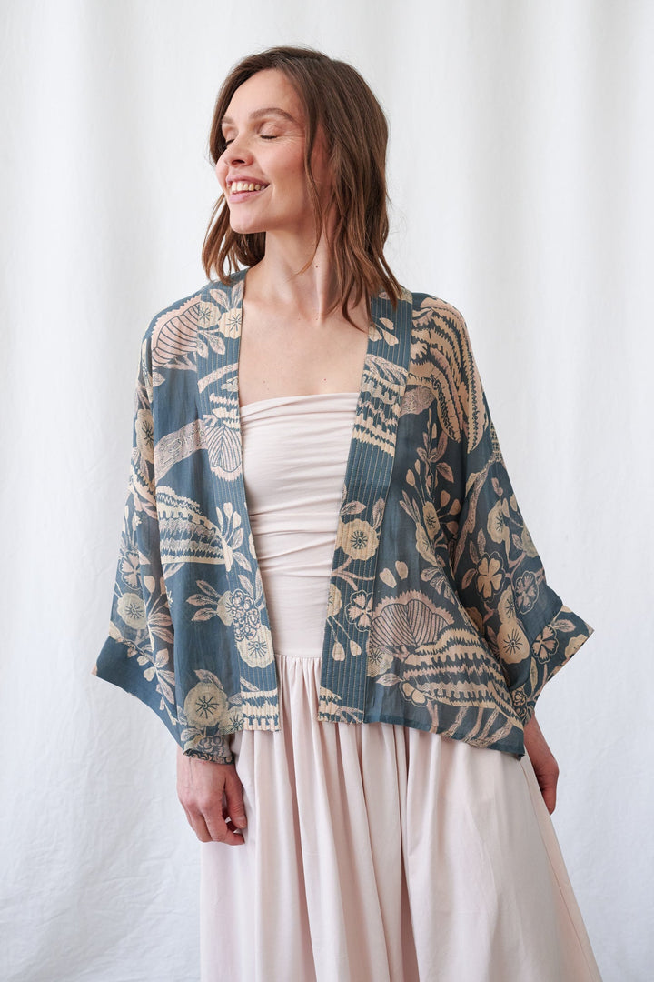 Rosa Blue Kimono