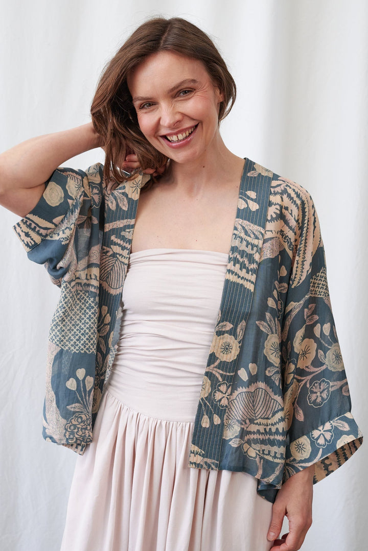 Rosa Blue Kimono