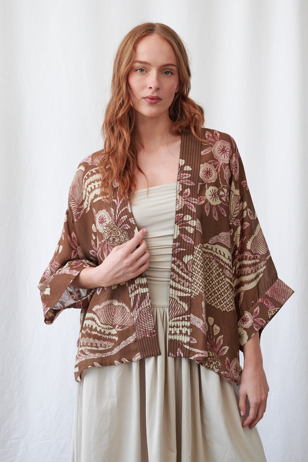 Rosa Brown Kimono