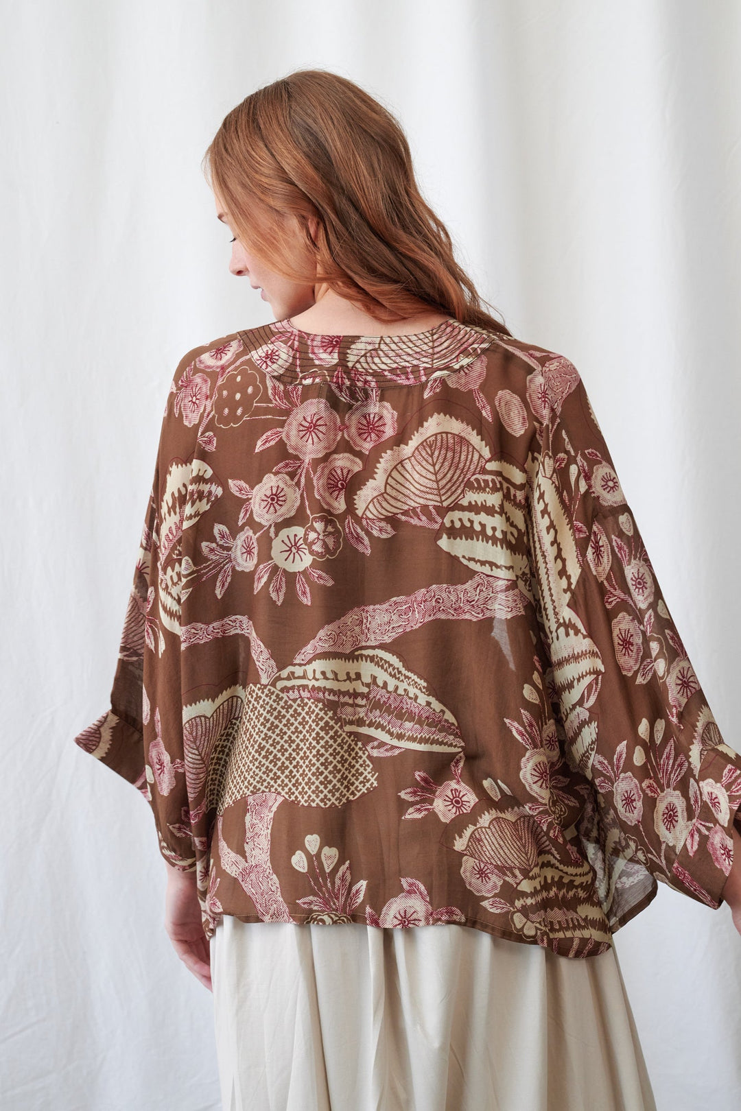 Rosa Brown Kimono