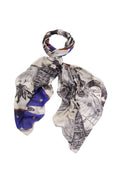Butterflies Cobalt Scarf