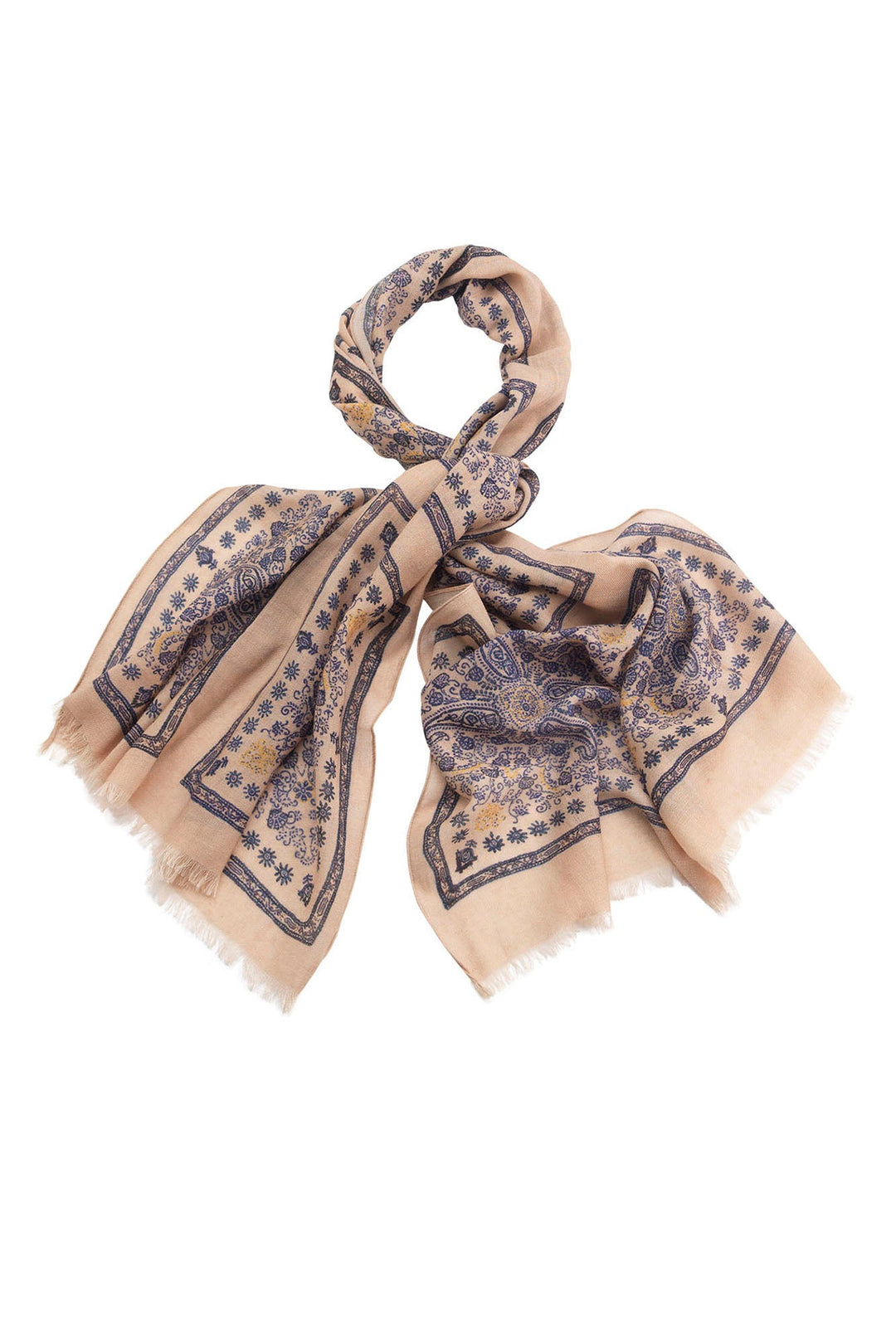 Mehndi Blue Wool Scarf