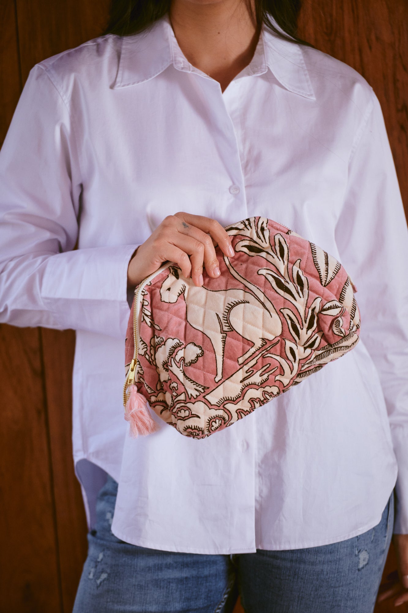 シャイニー■Ralph Lauren■クリスタルストーンピアス保護袋付 Sphinx Pink Velvet Pouch – One Hundred Stars USA