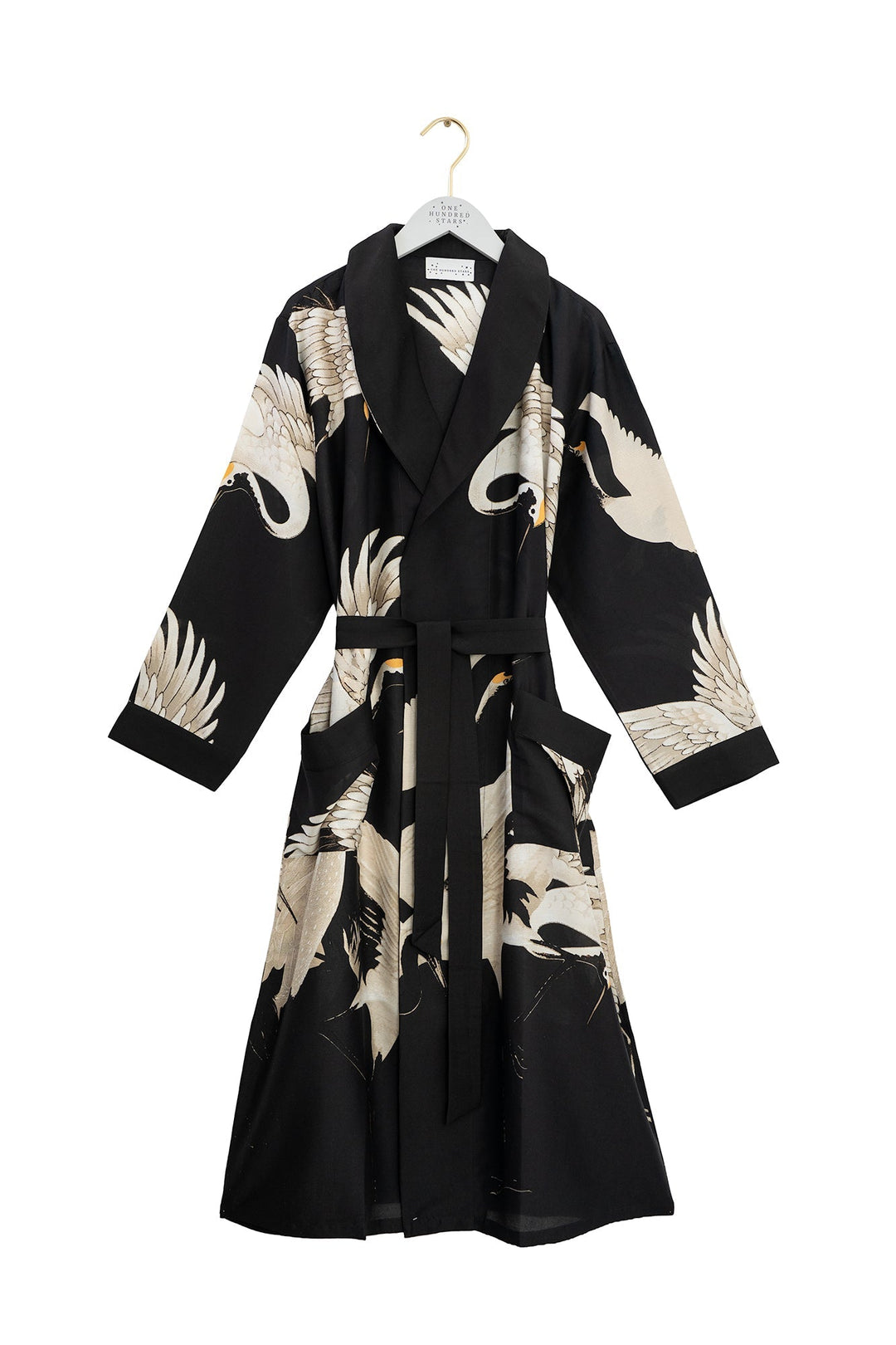 Stork Black Heavy Modal Gown