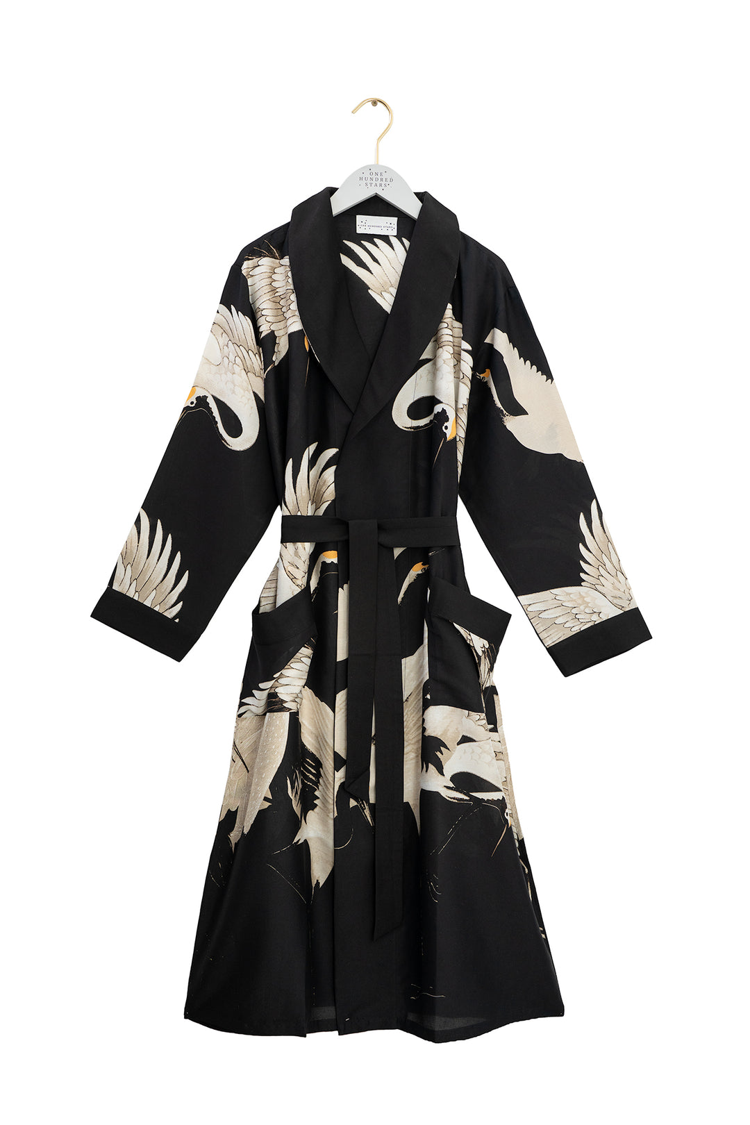 Stork Black Heavy Modal Gown