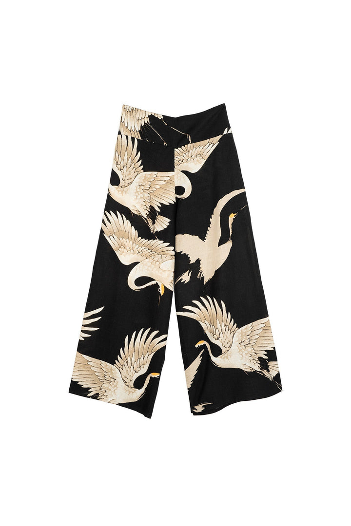 Stork Black Palazzo Pants - One Hundred Stars