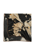 Stork Black Square Wool Scarf