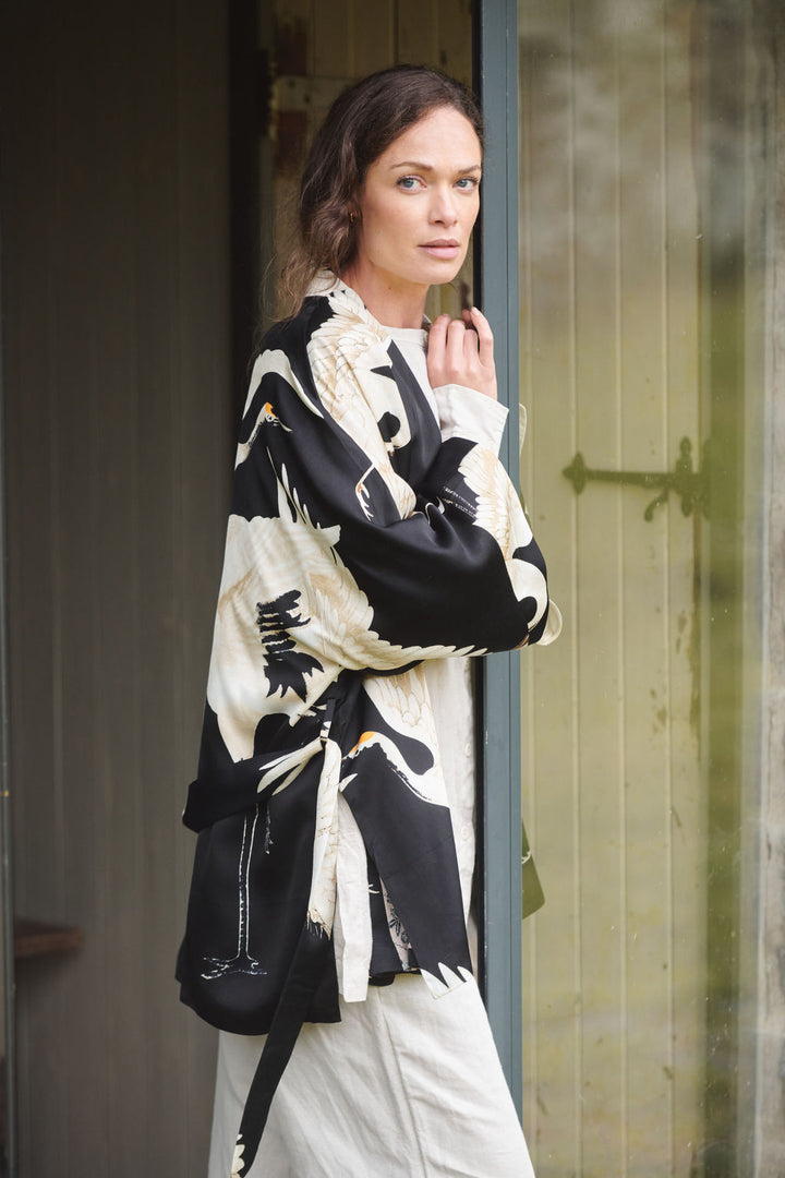 Stork Black Wrap Jacket