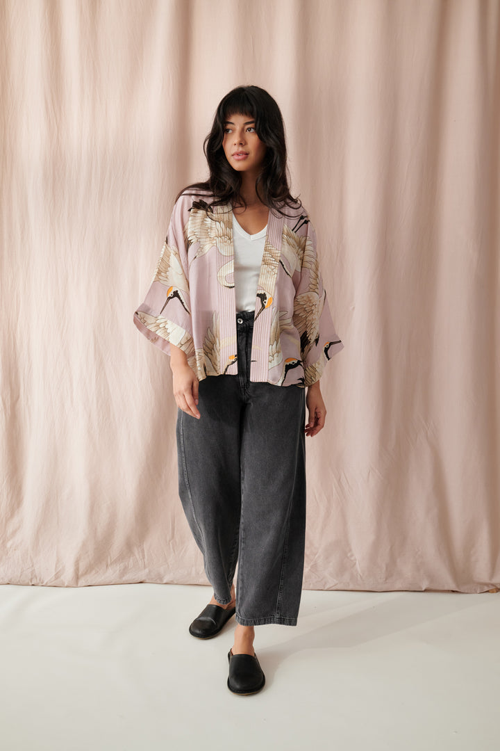 Stork Plaster Pink Kimono