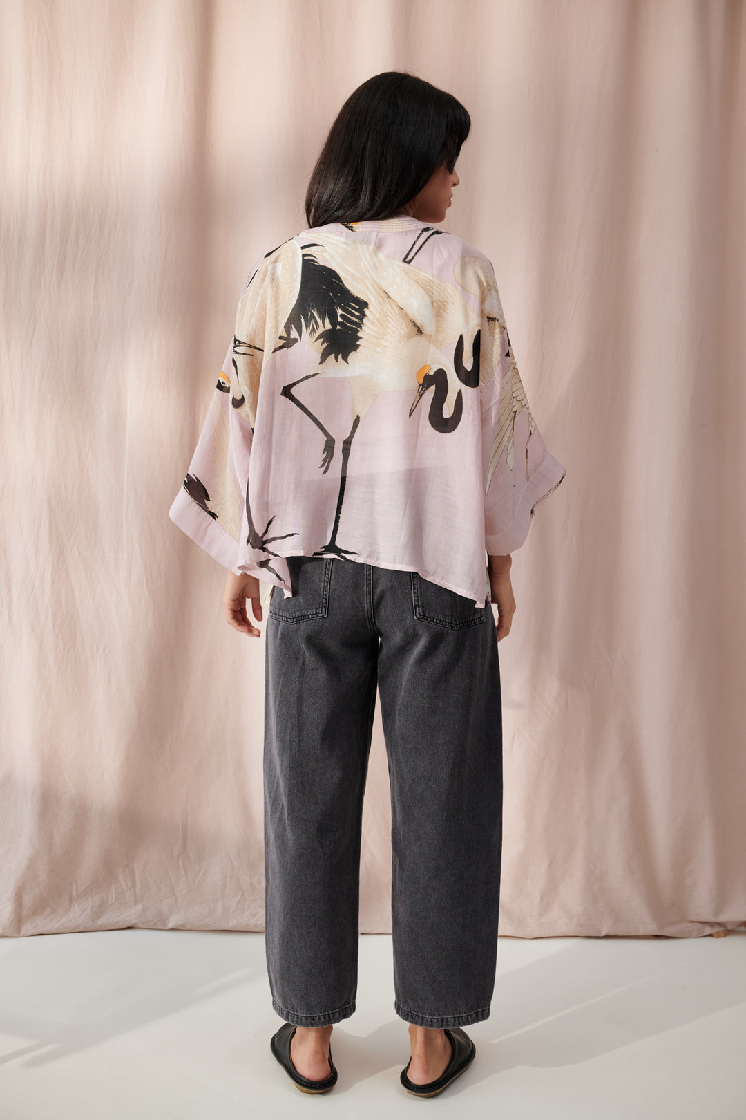 Stork Plaster Pink Kimono