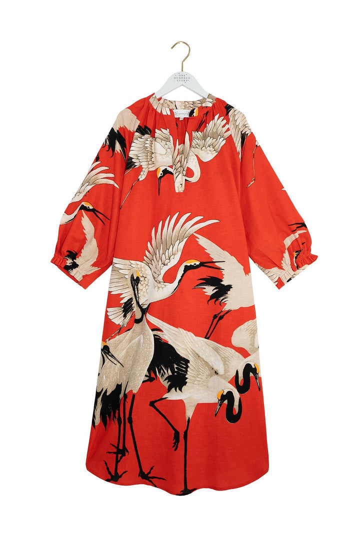 Stork Scarlet Raglan Dress - One Hundred Stars