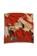 Stork Scarlet Square Wool Scarf