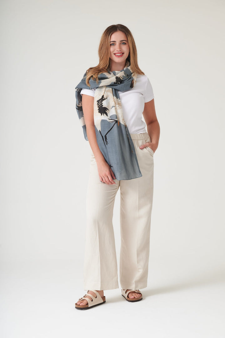 Stork Slate Grey Scarf