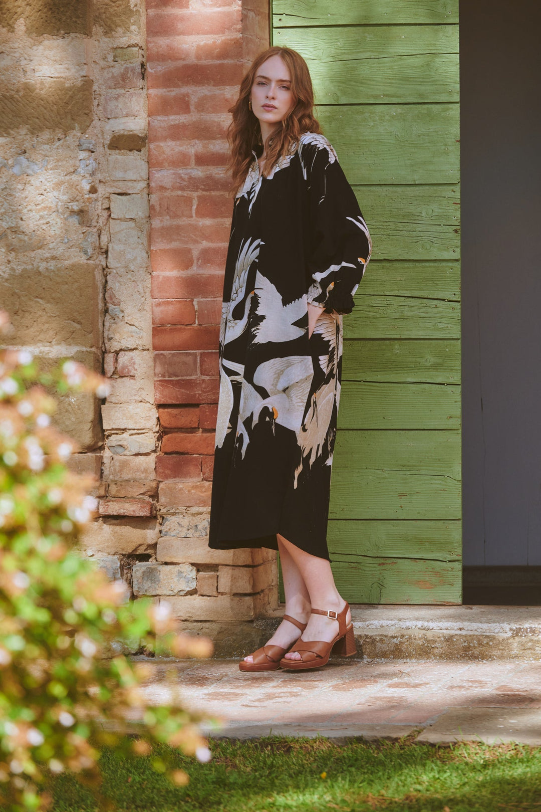 Stork Black Raglan Dress - One Hundred Stars