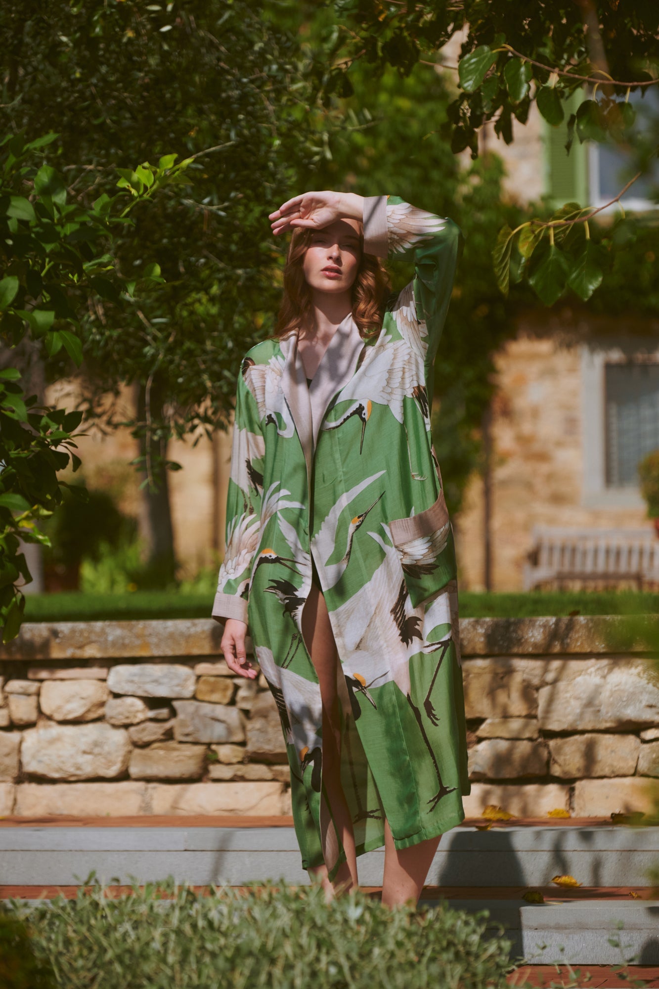 Stork Pea Green Gown – One Hundred Stars USA