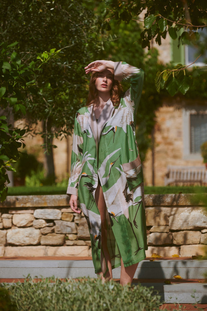Stork Pea Green Gown