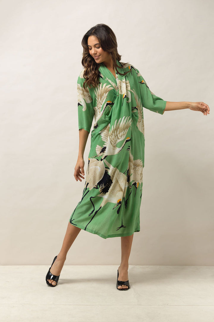 Stork Pea Green Rachel Dress