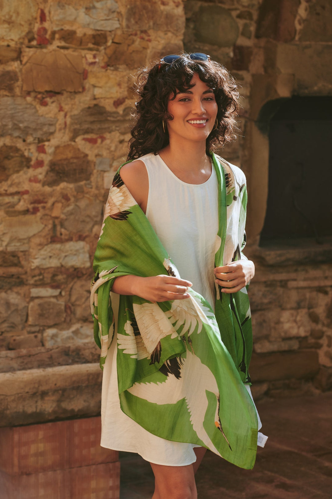 Stork Pea Green Scarf