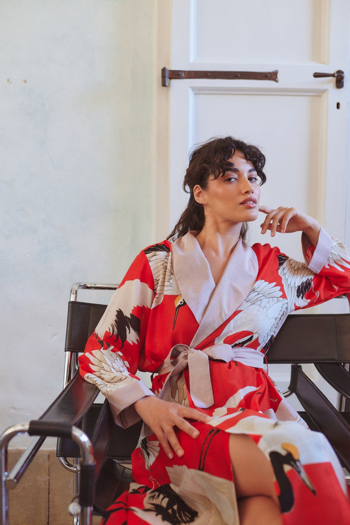 Stork Scarlet Gown - One Hundred Stars