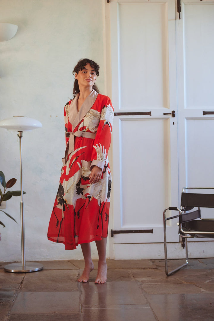 Stork Scarlet Gown - One Hundred Stars