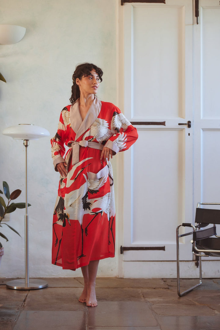 Stork Scarlet Gown - One Hundred Stars