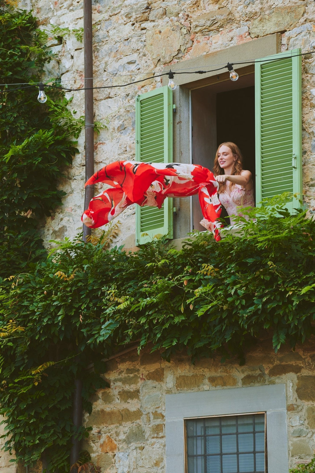 Stork Scarlet Scarf - One Hundred Stars