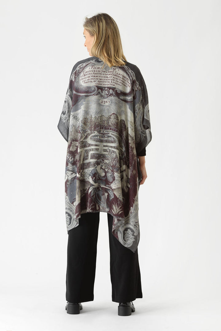 Sunburst Grey Wool Throwover